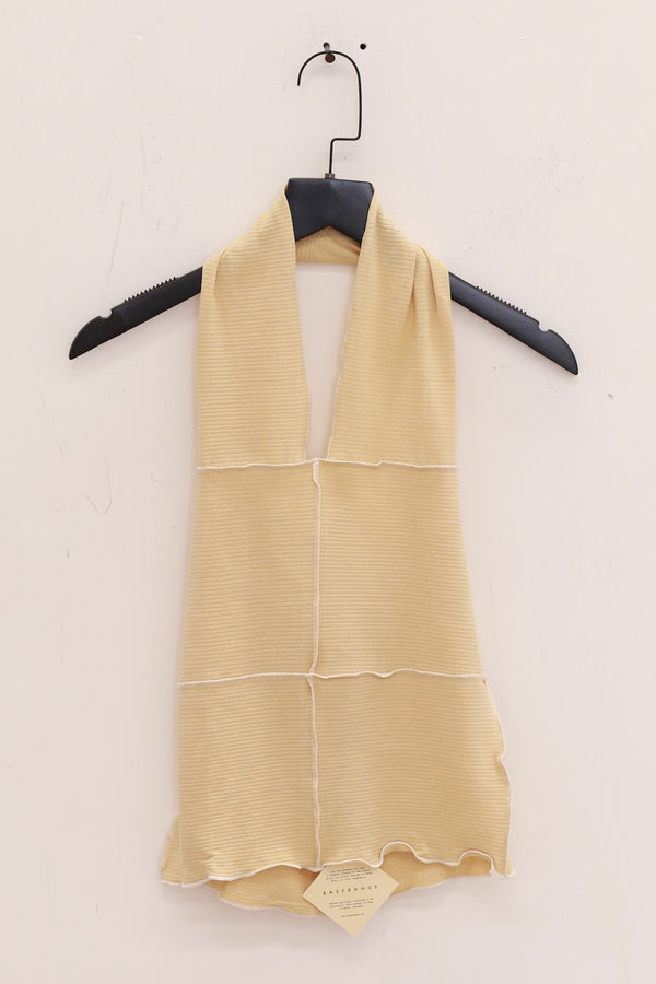 BASERANGE Halter Top BAS-TOCH-RB-SP25-HEN YELLOW